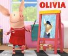 Оливия свиньи, картину